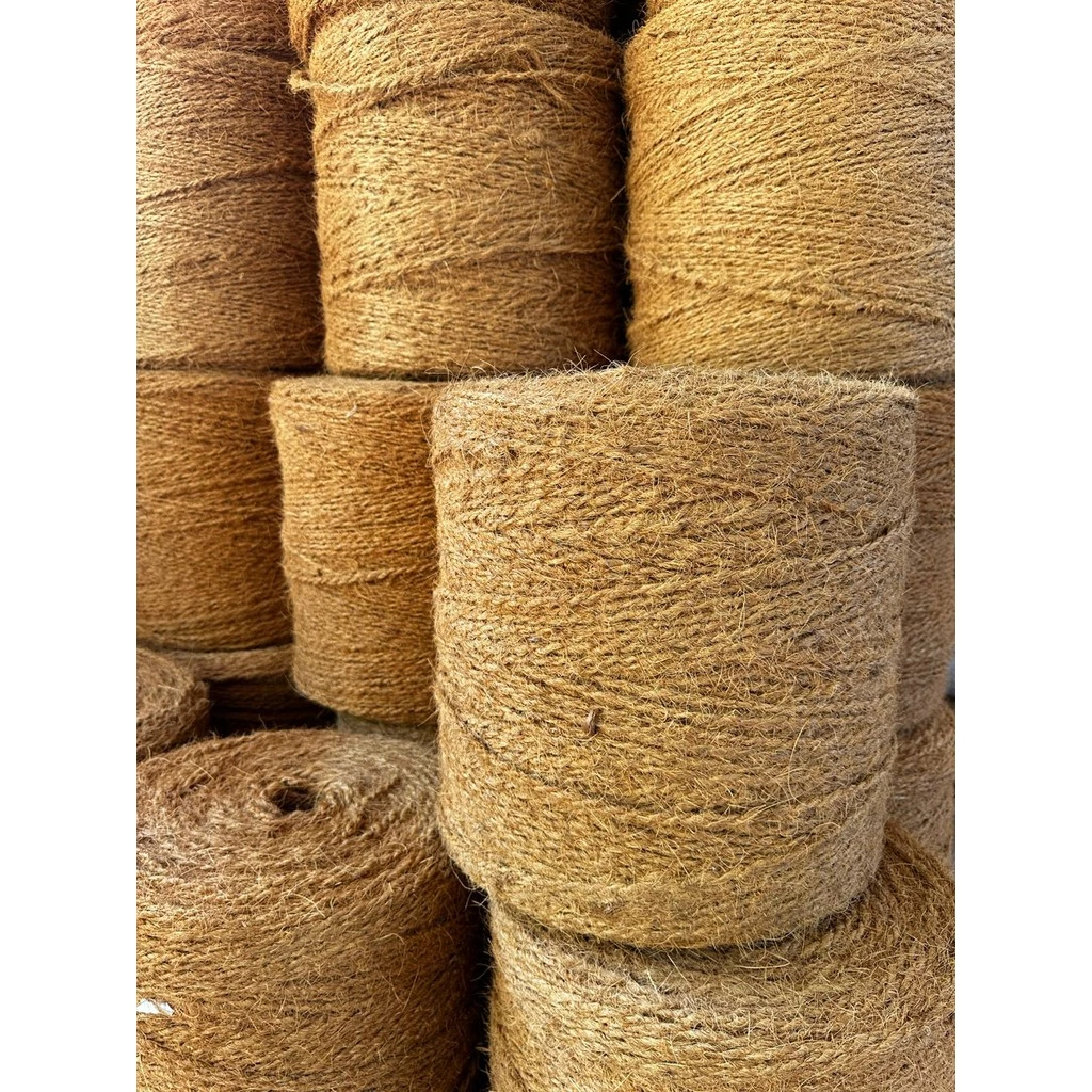 CORDÃO COCOFIBER PREMIUM DE FIBRA DE COCO - ALTA QUALIDADE E RESISTÊNCIA - ROLO 9,6 KG