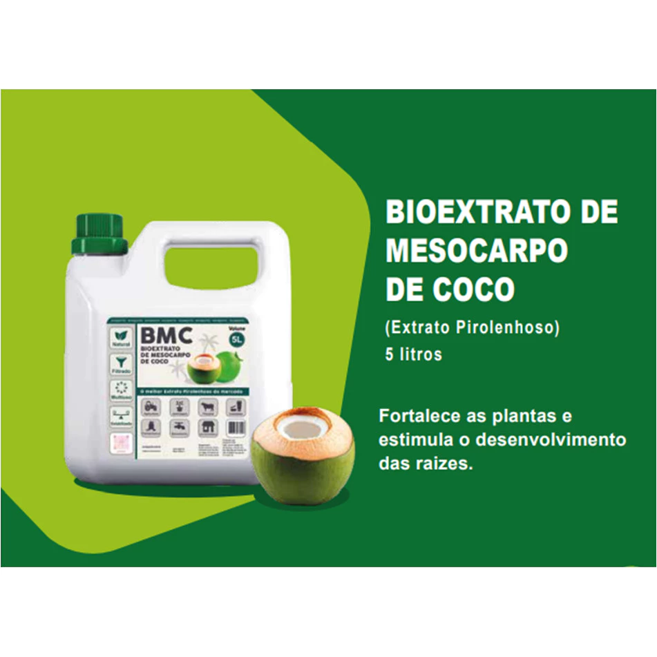 BIO EXTRATO DE MESOCARPO DE COCO - 5L - EXTRATO PIROLENHOSO