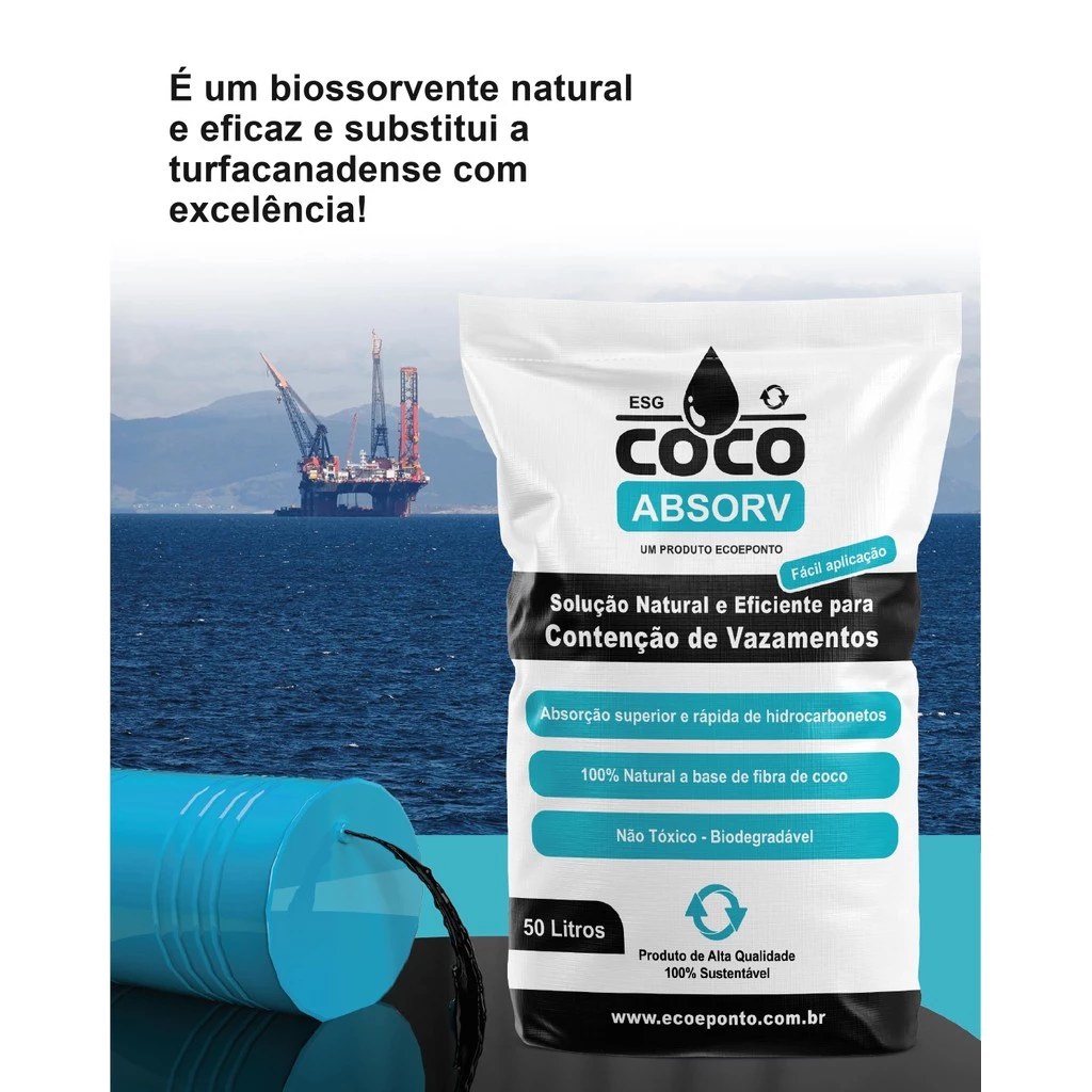 COCO ABSORV - 50L - SORVENTE DE FIBRA DE COCO