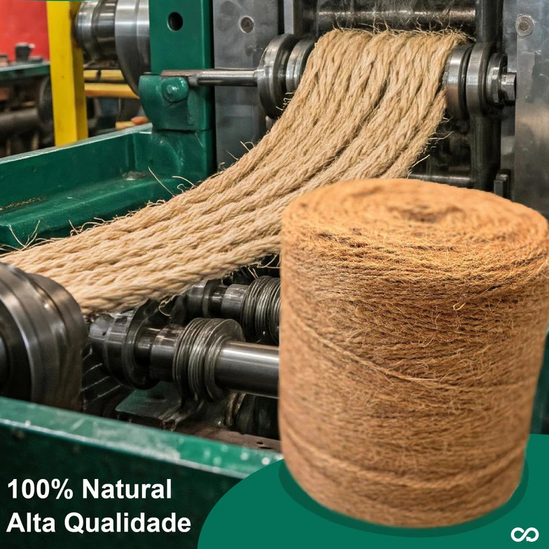 CORDÃO COCOFIBER PREMIUM - ALTA QUALIDADE E RESISTÊNCIA - 25 METROS