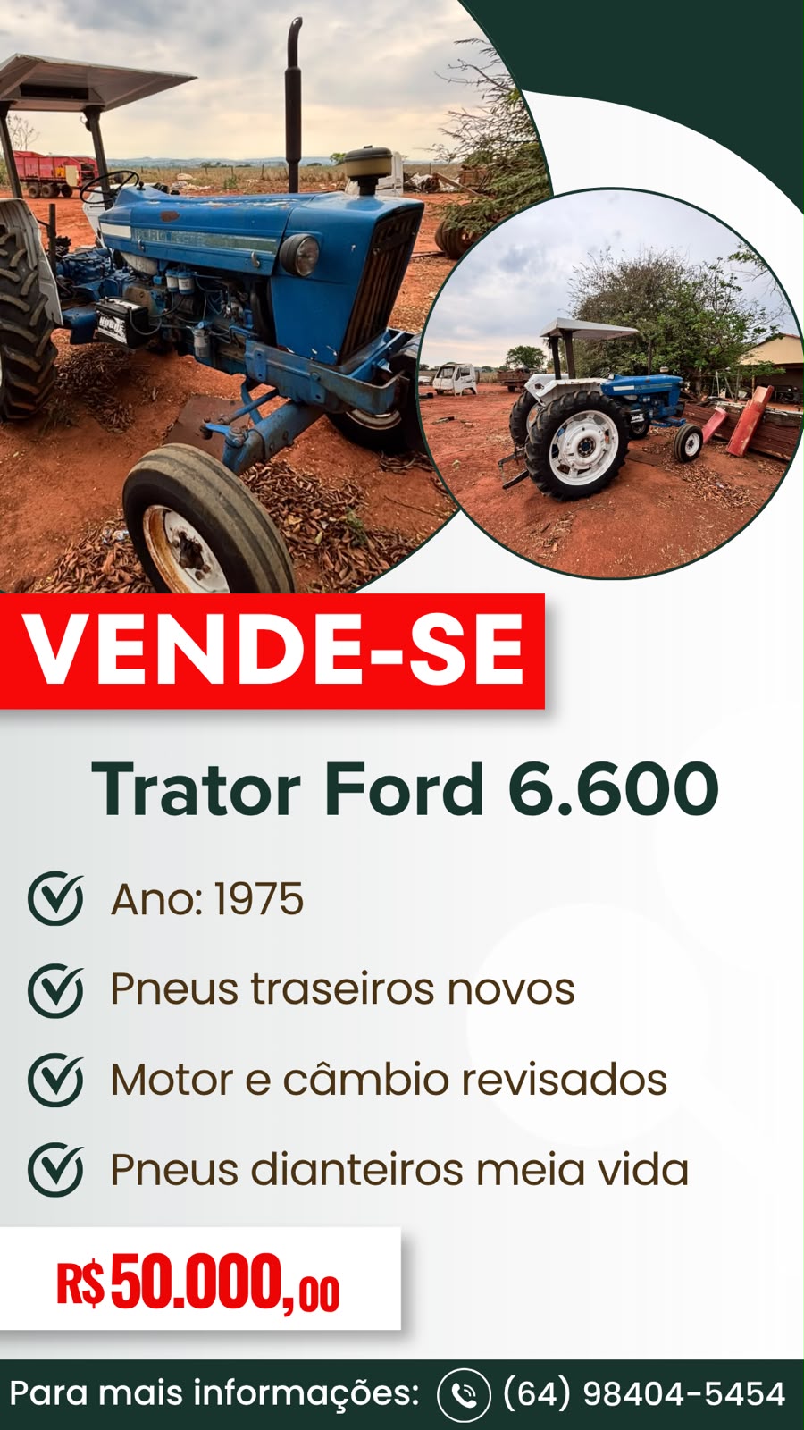 Trator Ford 6600