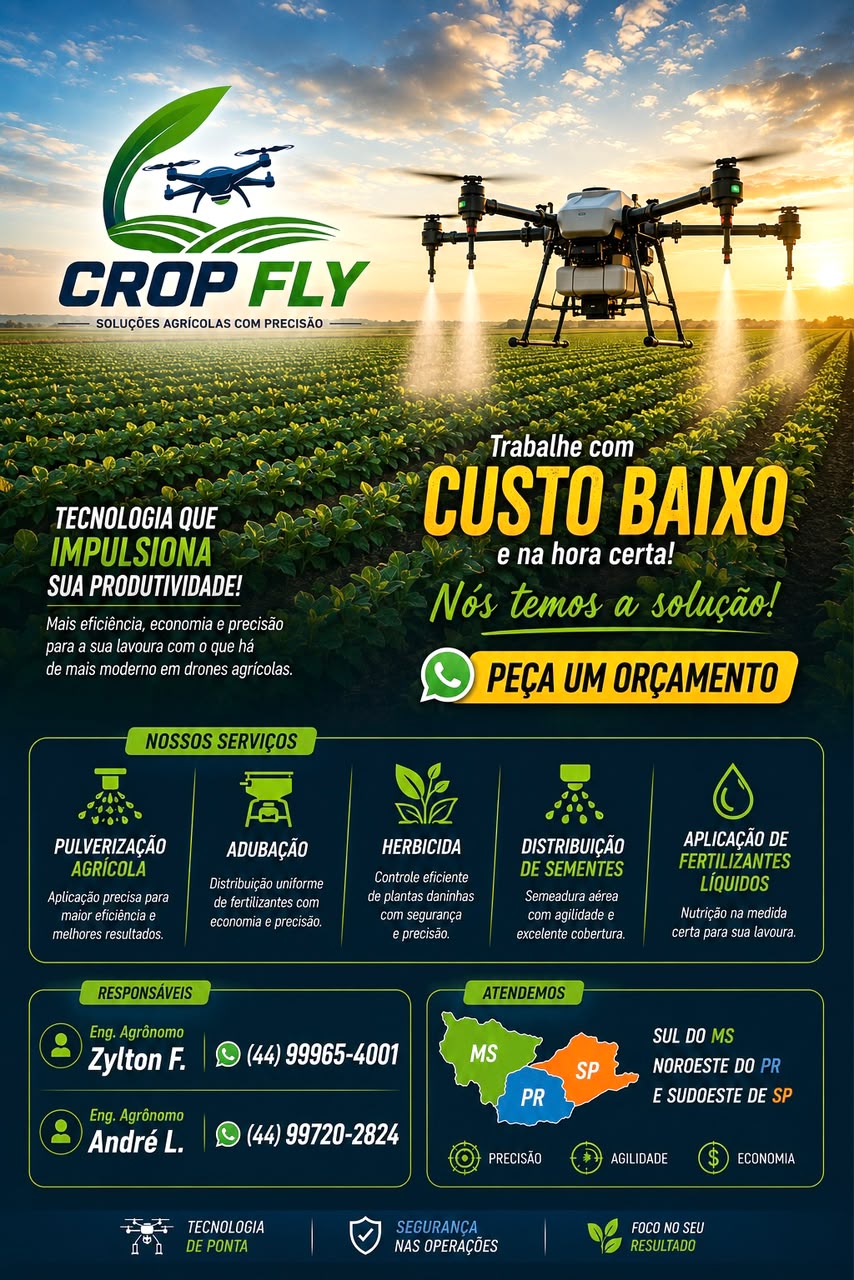 Prestação de Serviço com Drone Agricola