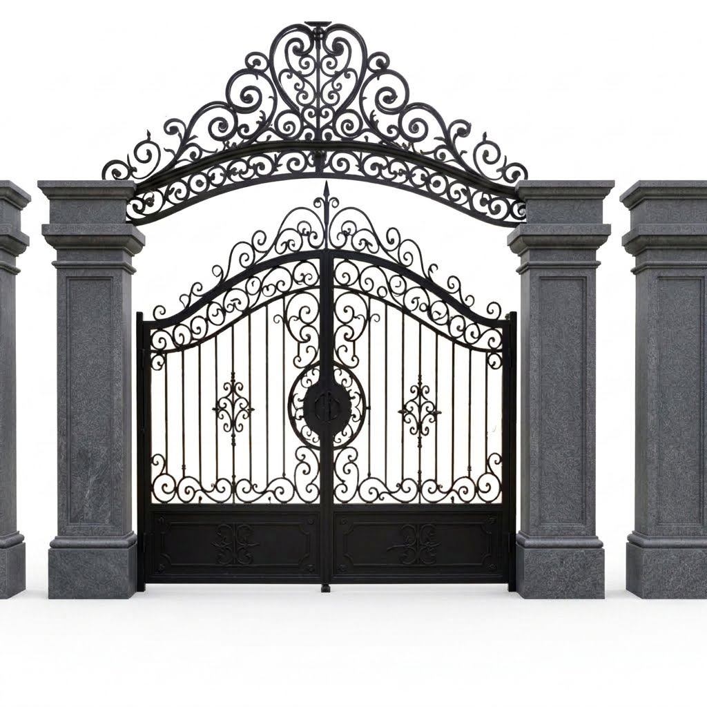 Portão colonial para sítios e fazendas