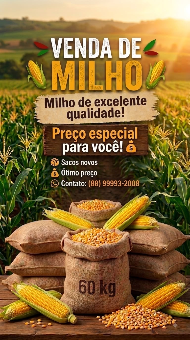 saca de milho safra 2026
