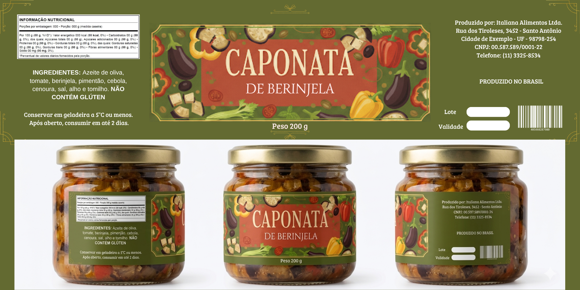 Arte para Rótulo de Alimentos