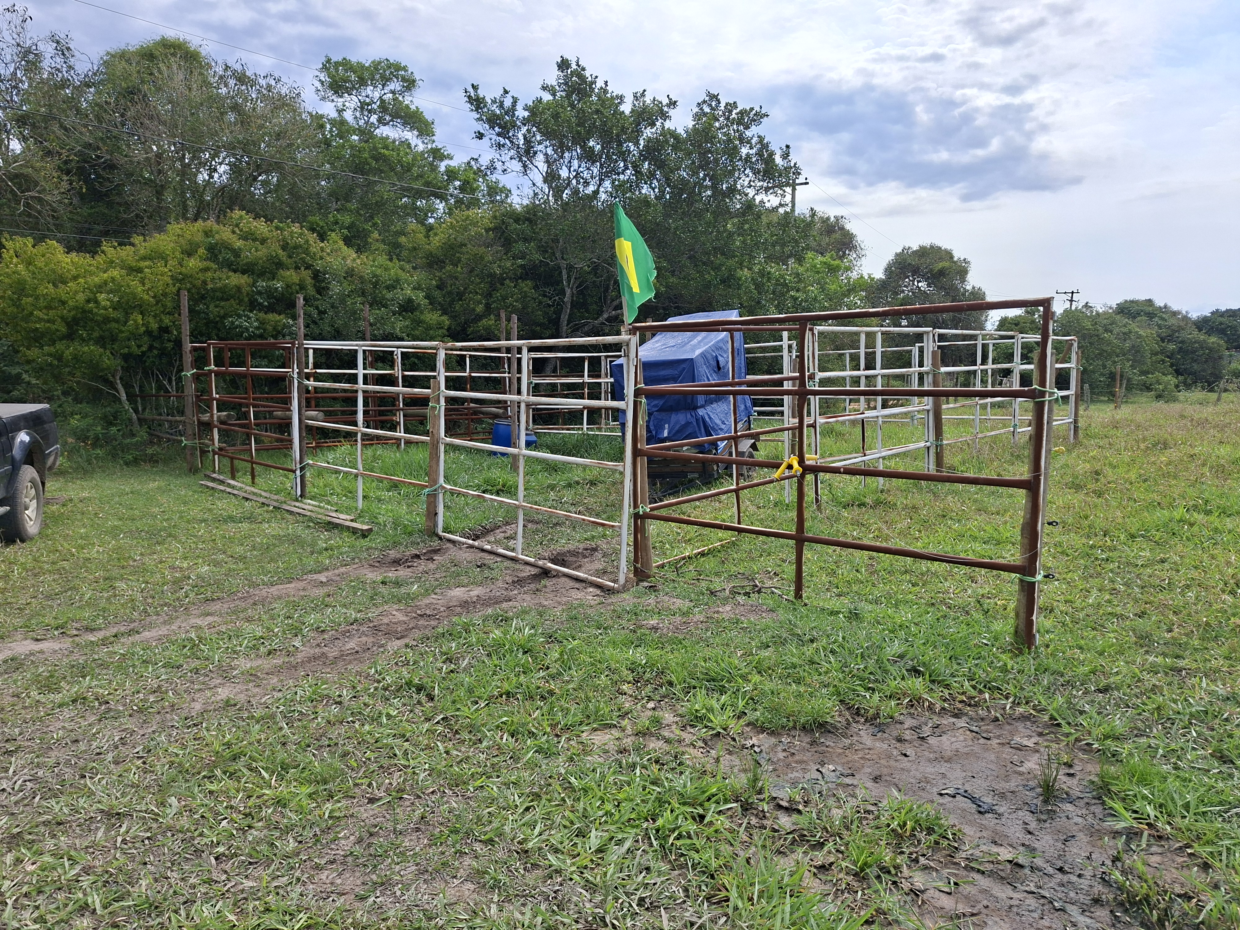 Vendo Curral Modular Móvel de Ferro - 18 grades 2 m x 3 m